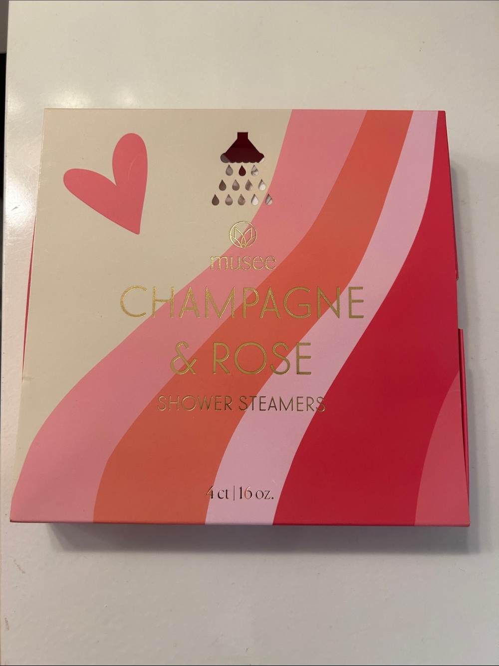 Musee Champagne & Rose Shower Steamers - 4 count